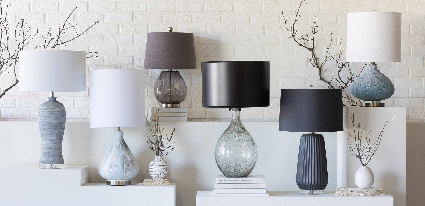 Farnborough Marble Ceramic Table Lamp - Ornate Home