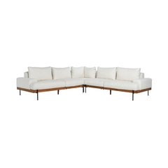 Faro White 3 Piece Sectional - Ornate Home