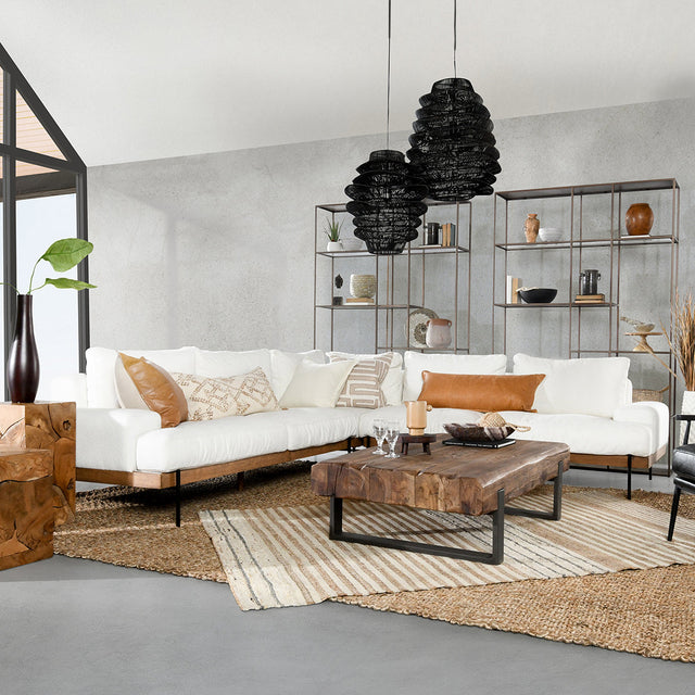 Faro White 3 Piece Sectional - Ornate Home