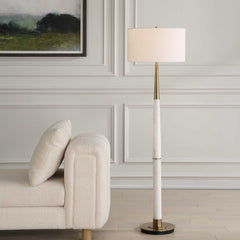 Faro White Marble Floor Lamp - Ornate Home