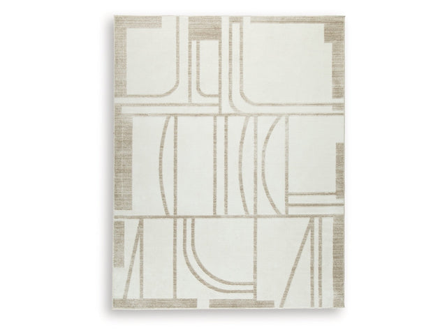 Farongrove Ivory/Beige Large Rug - Ornate Home