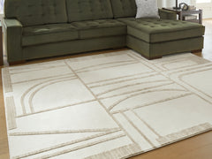 Farongrove Ivory/Beige Large Rug - Ornate Home