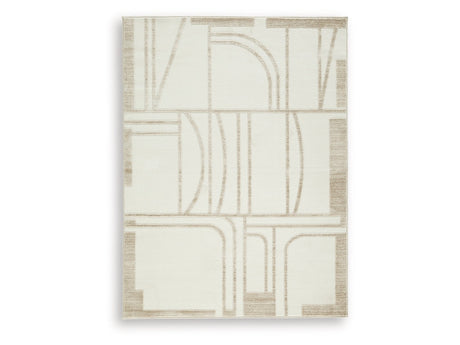 Farongrove Ivory/Beige Medium Rug - Ornate Home