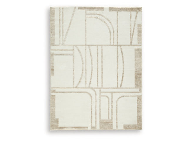 Farongrove Ivory/Beige Medium Rug - Ornate Home