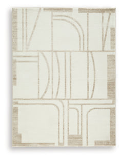 Farongrove Ivory/Beige Medium Rug - Ornate Home