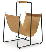 Faronworth Brown/Black Magazine Rack (Online Special Price) - Ornate Home