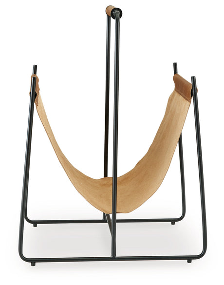 Faronworth Brown/Black Magazine Rack - Ornate Home