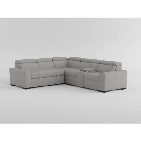 Farrah Light Gray 3-Piece Sectional - Ornate Home