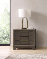 Farre Dark Brown 2-drawer Nightstand Bedside Table - Ornate Home