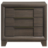 Farre Dark Brown 2-drawer Nightstand Bedside Table - Ornate Home