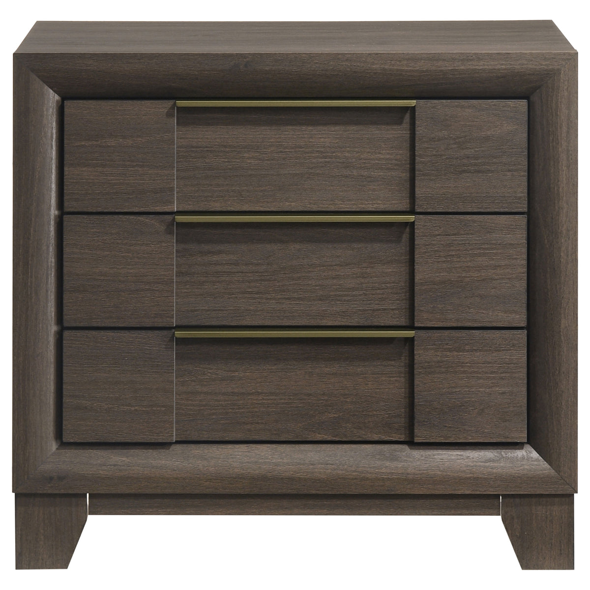 Farre Dark Brown 2-drawer Nightstand Bedside Table - Ornate Home