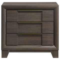 Farre Dark Brown 2-drawer Nightstand Bedside Table - Ornate Home