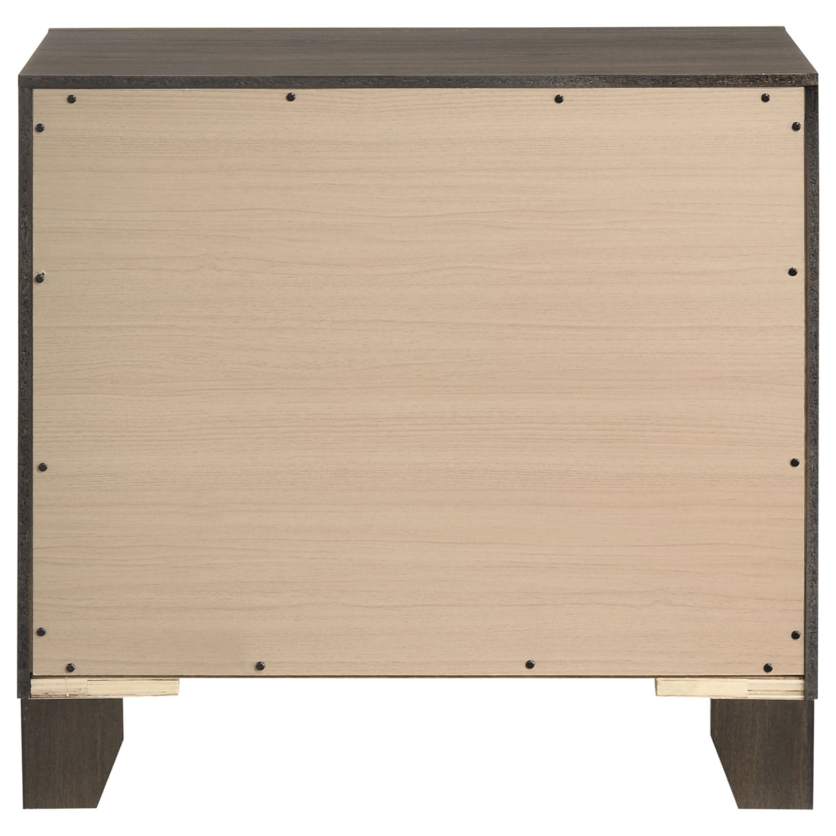 Farre Dark Brown 2-drawer Nightstand Bedside Table - Ornate Home