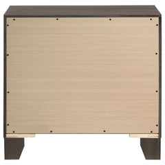 Farre Dark Brown 2-drawer Nightstand Bedside Table - Ornate Home