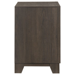 Farre Dark Brown 2-drawer Nightstand Bedside Table - Ornate Home