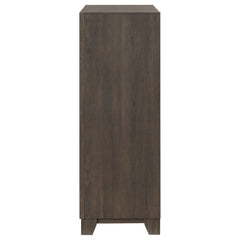 Farre Dark Brown 5-drawer Chest Of Drawers - Ornate Home