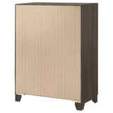 Farre Dark Brown 5-drawer Chest Of Drawers - Ornate Home