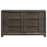 Farre Dark Brown 6-drawer Dresser - Ornate Home