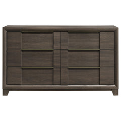 Farre Dark Brown 6-drawer Dresser - Ornate Home