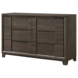 Farre Dark Brown 6-drawer Dresser - Ornate Home