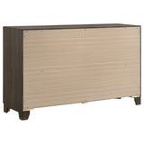 Farre Dark Brown 6-drawer Dresser - Ornate Home