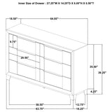 Farre Dark Brown 6-drawer Dresser - Ornate Home