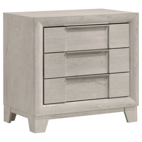 Farre Washed Grey 2-drawer Nightstand Bedside Table - Ornate Home