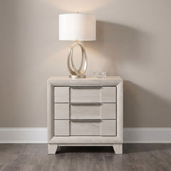 Farre Washed Grey 2-drawer Nightstand Bedside Table - Ornate Home