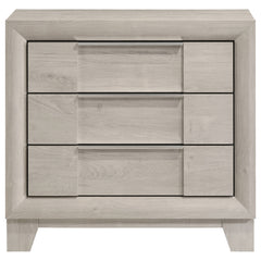 Farre Washed Grey 2-drawer Nightstand Bedside Table - Ornate Home