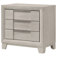 Farre Washed Grey 2-drawer Nightstand Bedside Table - Ornate Home