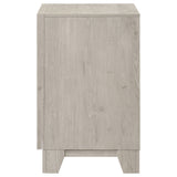Farre Washed Grey 2-drawer Nightstand Bedside Table - Ornate Home