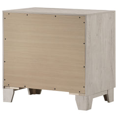 Farre Washed Grey 2-drawer Nightstand Bedside Table - Ornate Home