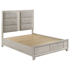 Farre Washed Grey 4-Piece Queen Bedroom Set - Ornate Home