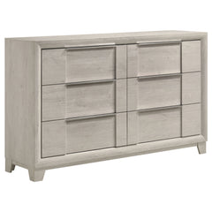Farre Washed Grey 4-Piece Queen Bedroom Set - Ornate Home