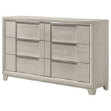 Farre Washed Grey 6-drawer Dresser - Ornate Home