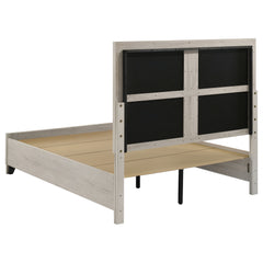 Farre Washed Grey Queen Upholstered Storage Platform Bed - Ornate Home