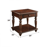 Farrel End Table in Walnut 82746 - Ornate Home