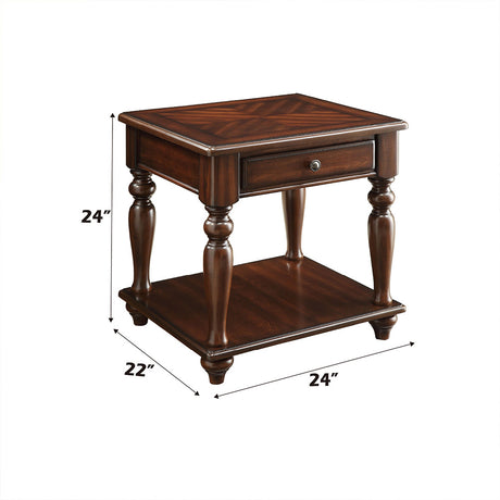 Farrel End Table in Walnut 82746 - Ornate Home