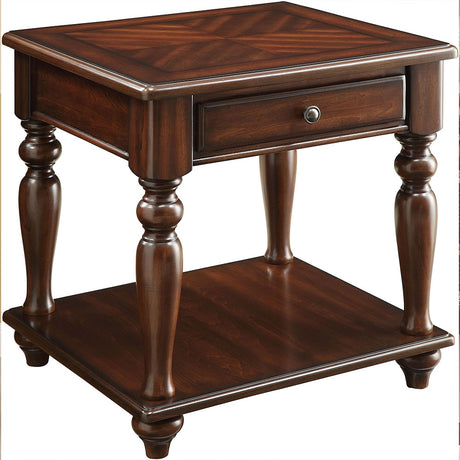 Farrel End Table in Walnut 82746 - Ornate Home