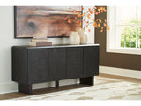 Farrelmore Black Accent Cabinet - Ornate Home