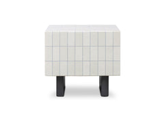 Farren Cream Outdoor Side Table - Ornate Home
