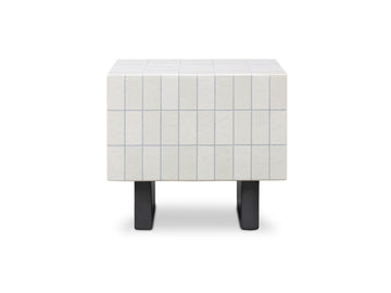 Farren Cream Outdoor Side Table - Ornate Home