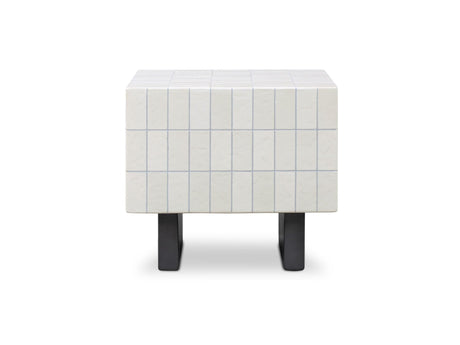 Farren Cream Outdoor Side Table - Ornate Home