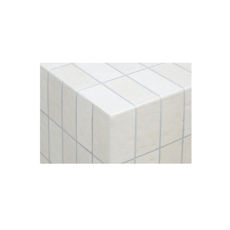 Farren Cream Outdoor Side Table - Ornate Home