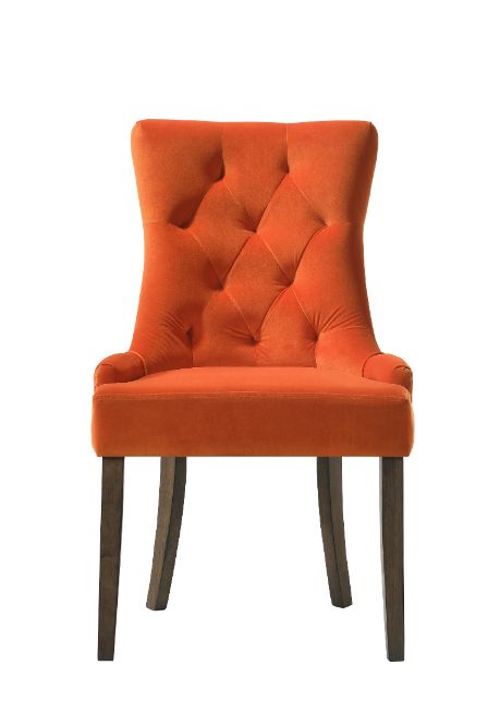 Farren Orange Side Chair (Set of 2) - Ornate Home