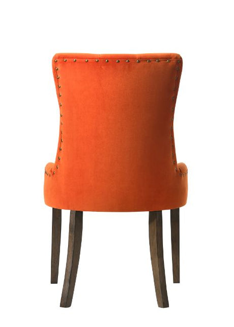Farren Orange Side Chair (Set of 2) - Ornate Home