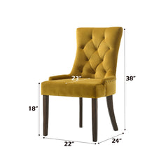 Farren Yellow Side Chair (Set of 2) - Ornate Home