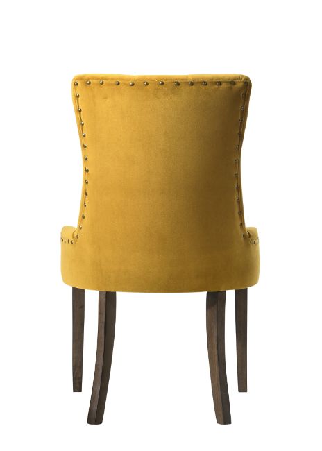 Farren Yellow Side Chair (Set of 2) - Ornate Home