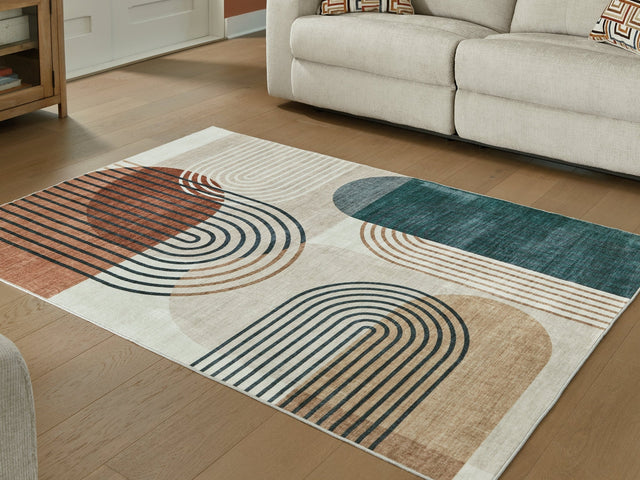 Farrendale Multi Washable Large Rug (Online Special Price) - Ornate Home