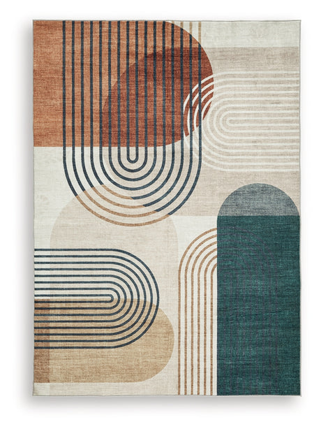 Farrendale Multi Washable Large Rug - Ornate Home